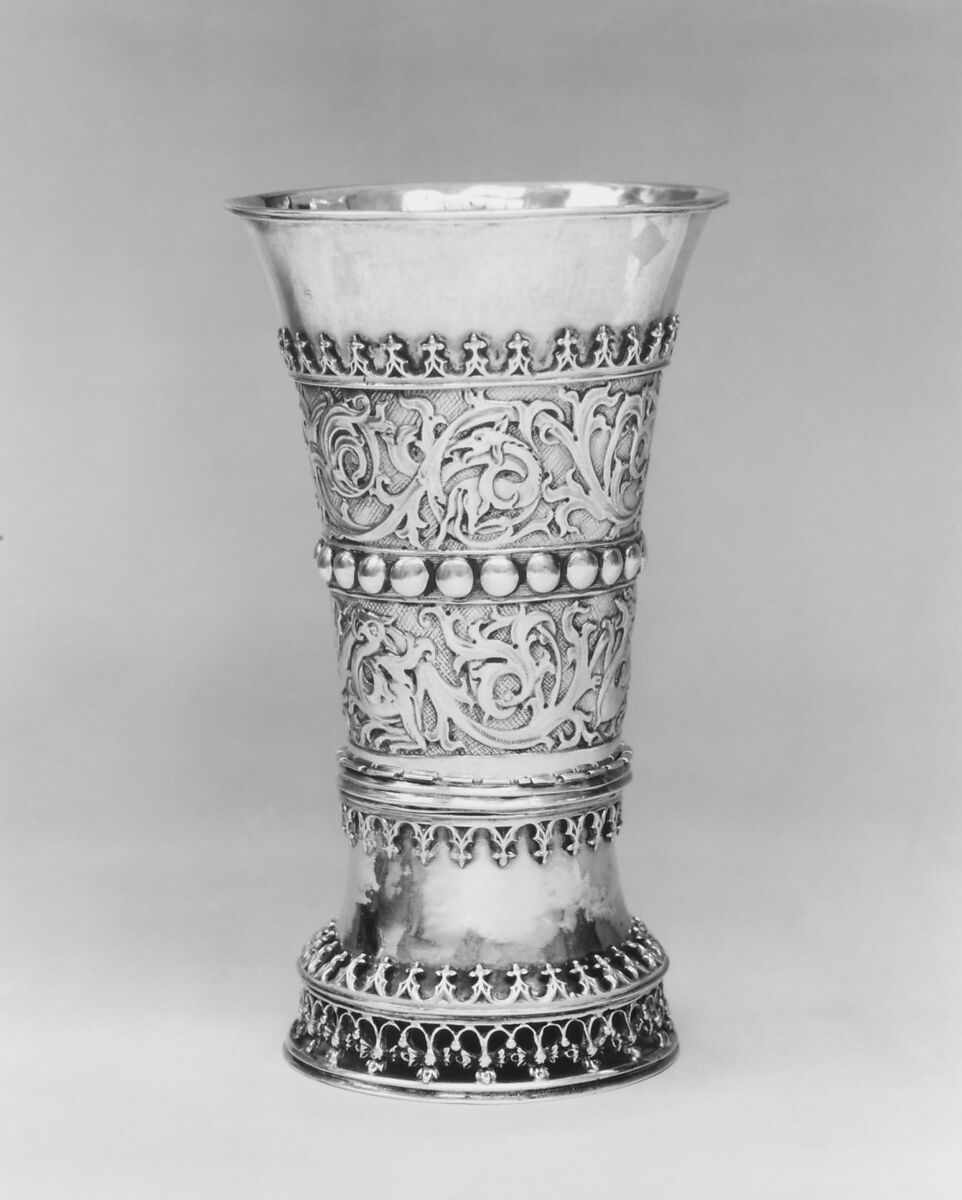 Beaker on stand, Silver gilt, German