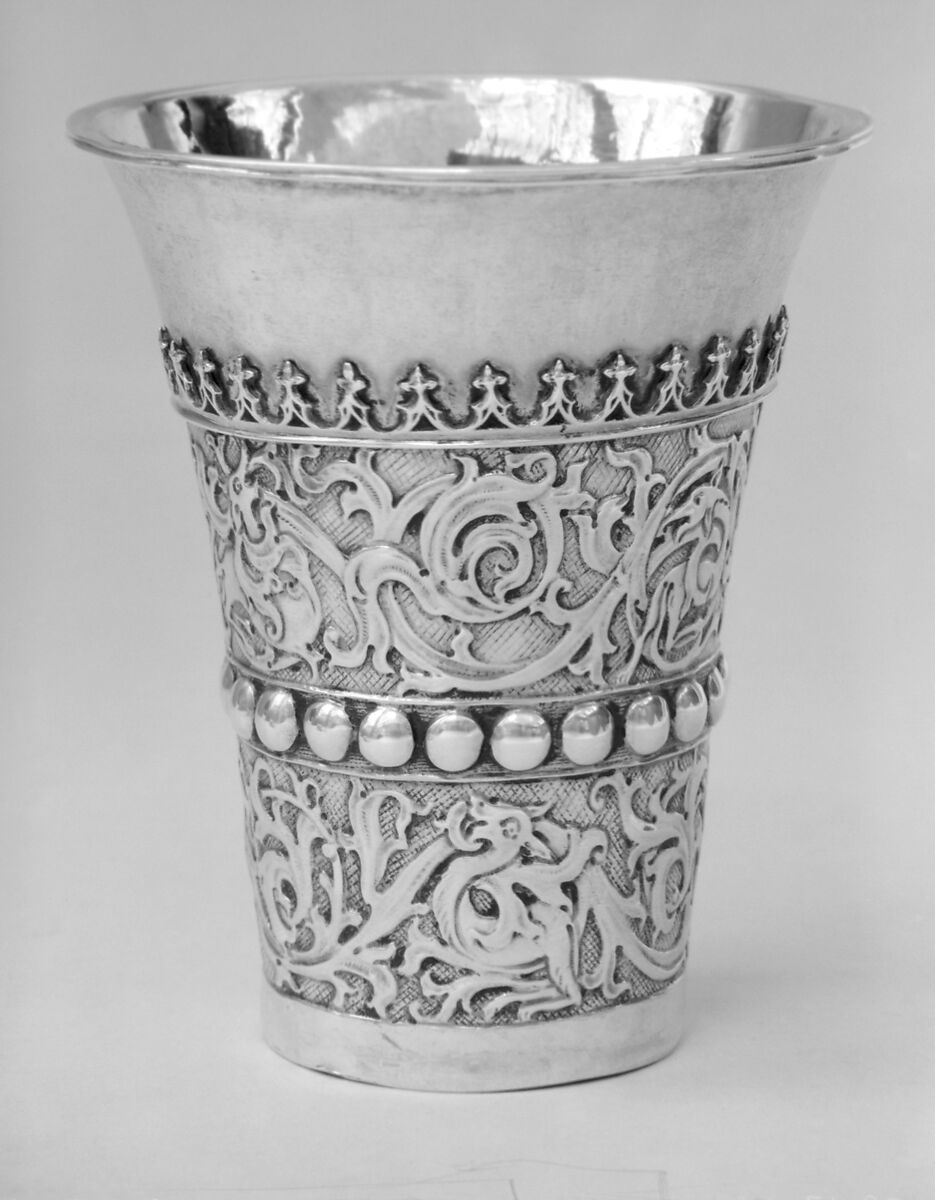 Beaker on stand, Silver gilt, German
