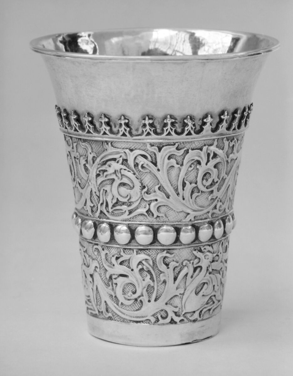 Beaker on stand, Silver gilt, German