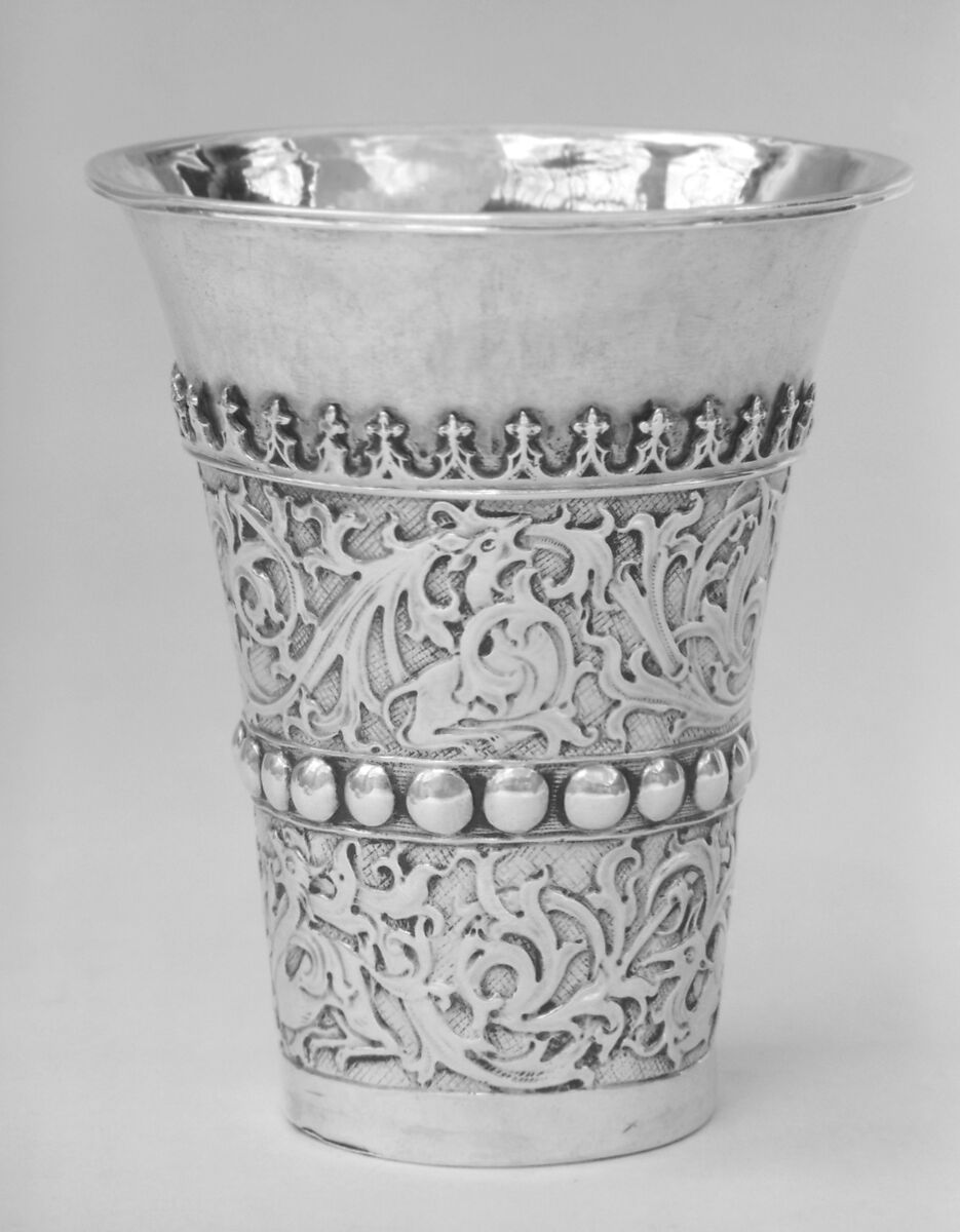 Beaker on stand, Silver gilt, German