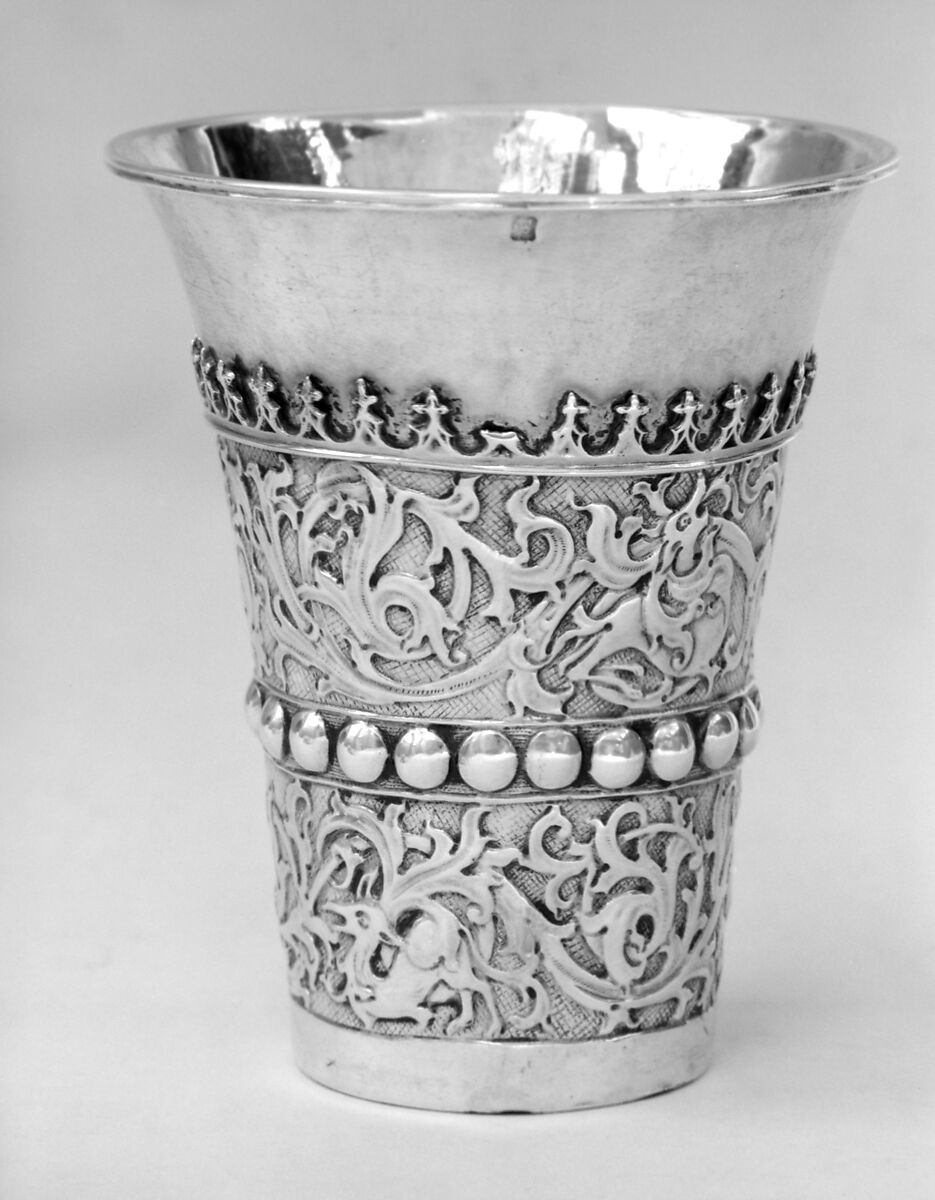 Beaker on stand, Silver gilt, German