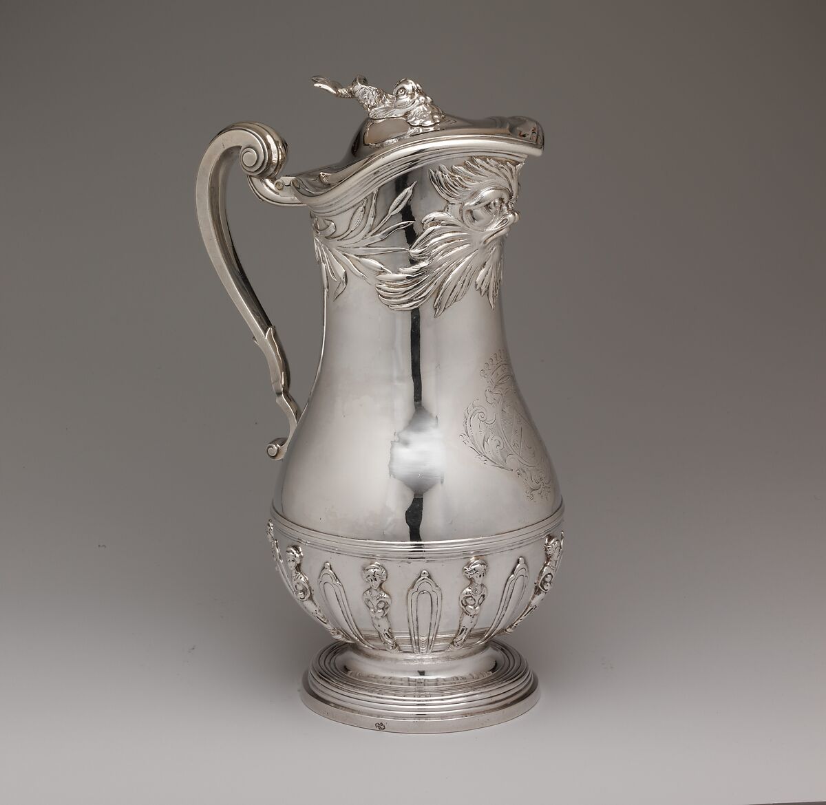 Ewer, Marc Bazille (1706–1777, master 1732), Silver, French, Montpellier 