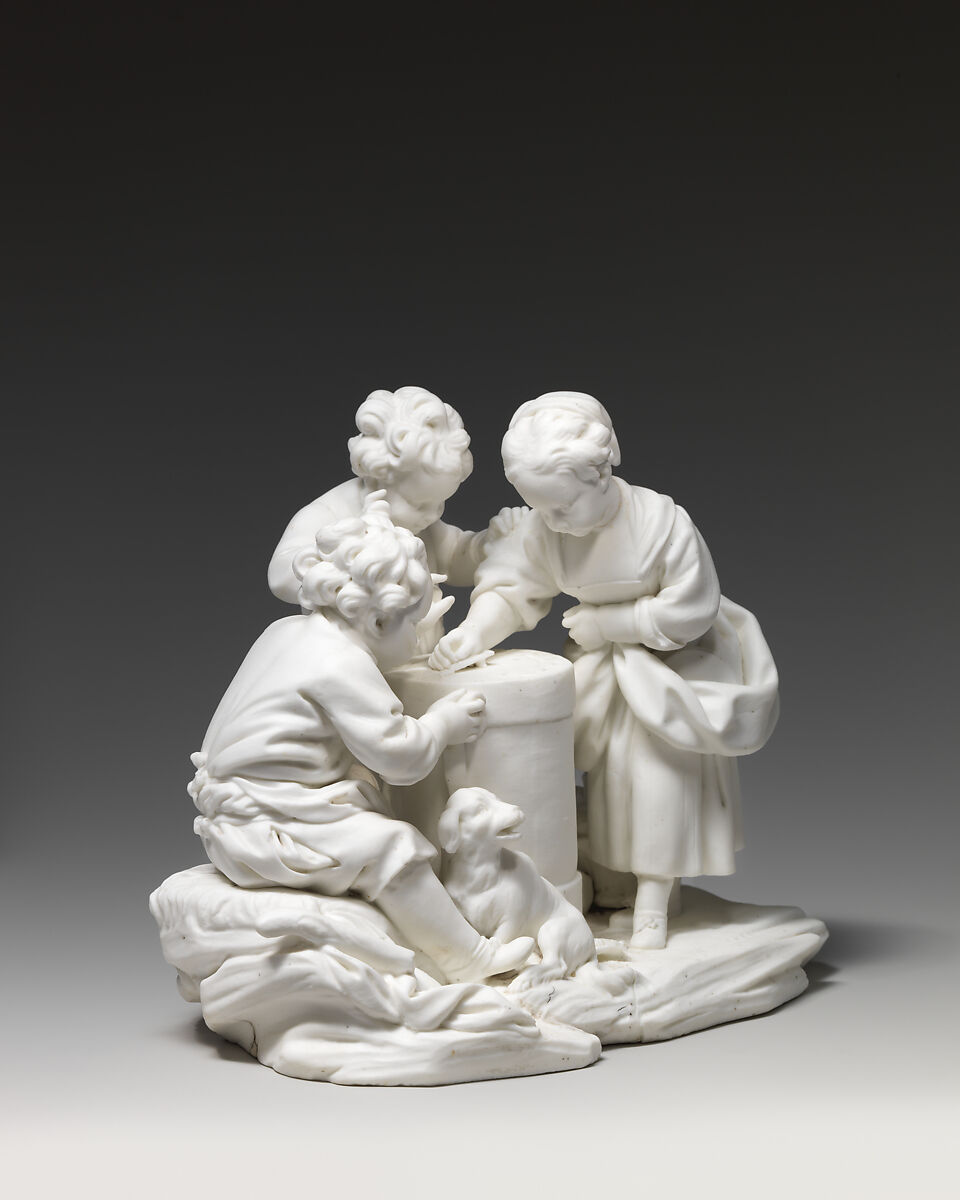 The Lottery, Sèvres Manufactory (French, 1740–present), Soft-paste biscuit porcelain, French, Sèvres