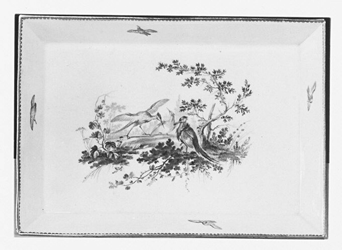 Tray, Sèvres Manufactory (French, 1740–present), Soft-paste porcelain, French, Sèvres 