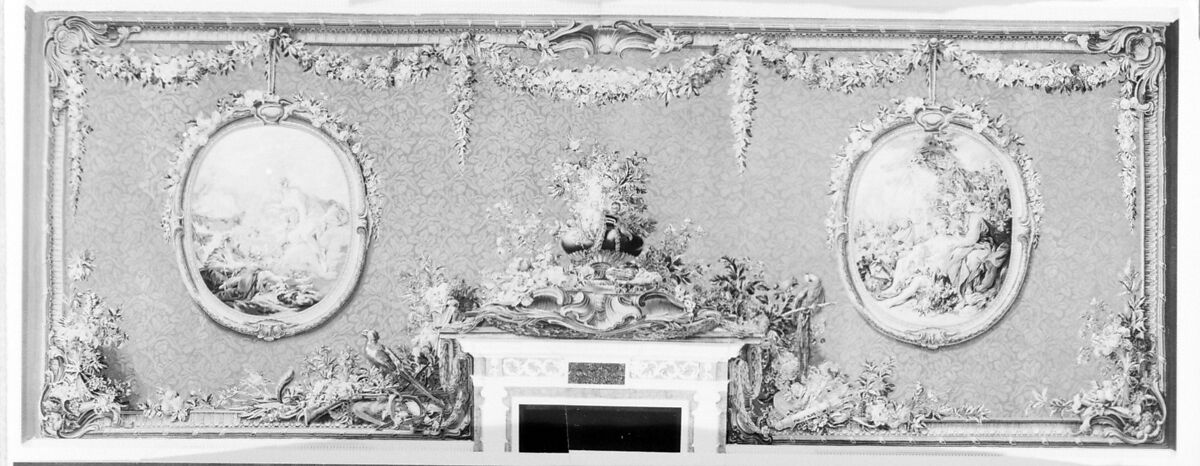 Allegories of Air (Cephalus and Aurora) and Earth (Vertumnus and Pomona), General conception by Jacques Germain Soufflot (French, Irancy 1713–1780 Paris), Wool, silk (22-24 warps per inch, 9-10 per cm), French, Paris