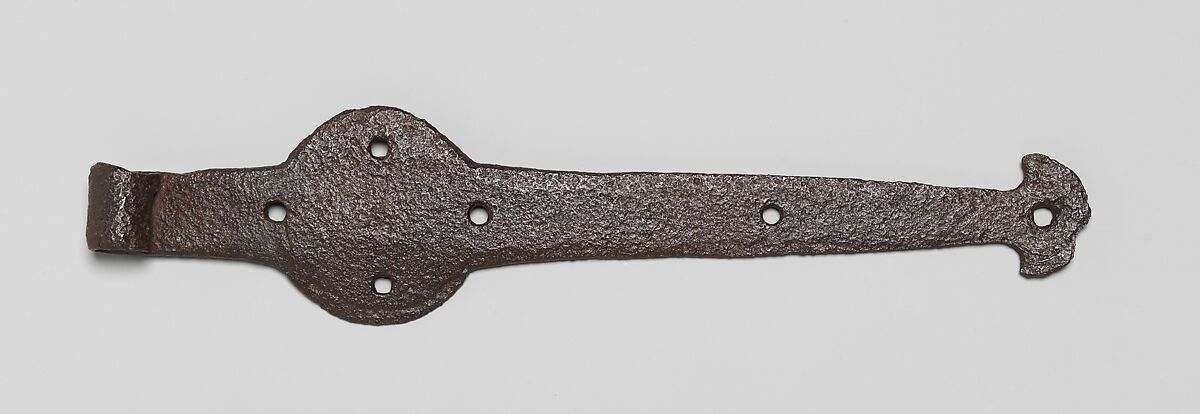 Hinge from the Hendrick Smit House, Wrought iron, American
