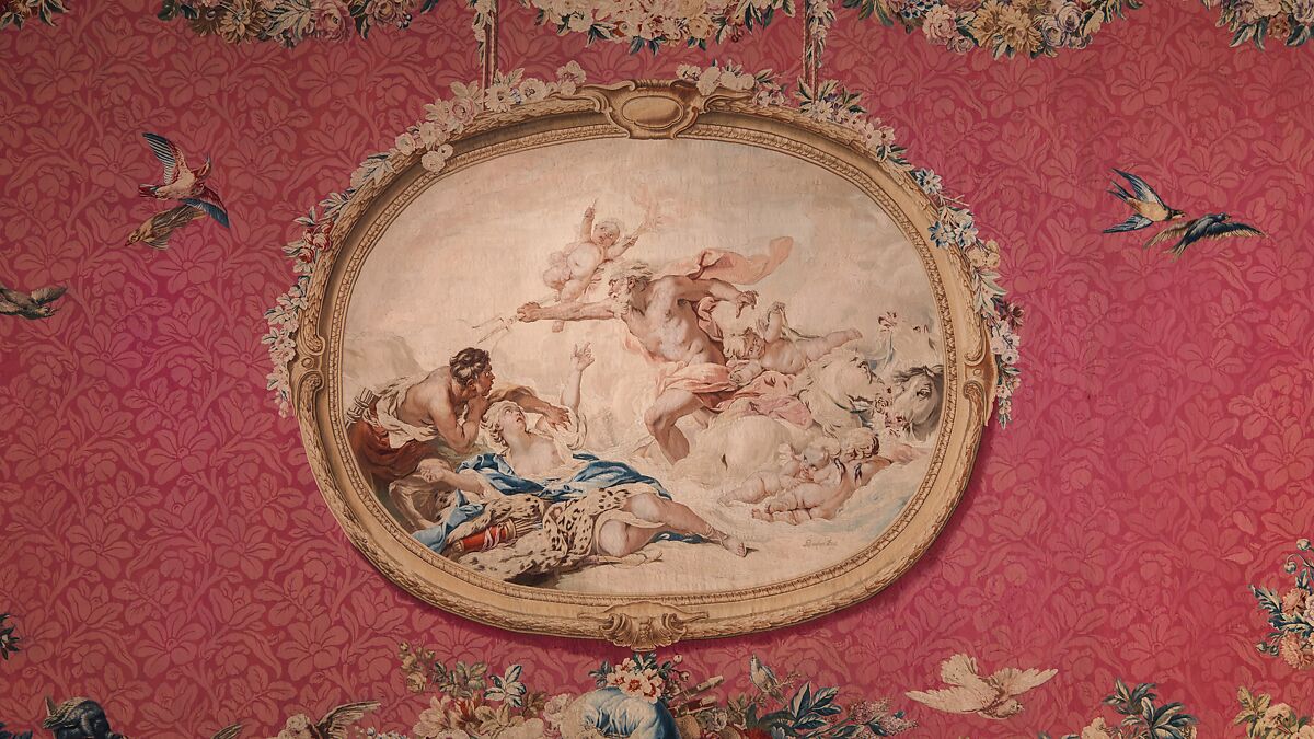 Allegory of Water (Neptune Rescuing Amymone), General conception by Jacques Germain Soufflot (French, Irancy 1713–1780 Paris), Wool, silk (22-24 warps per inch, 9-10 per cm), French, Paris