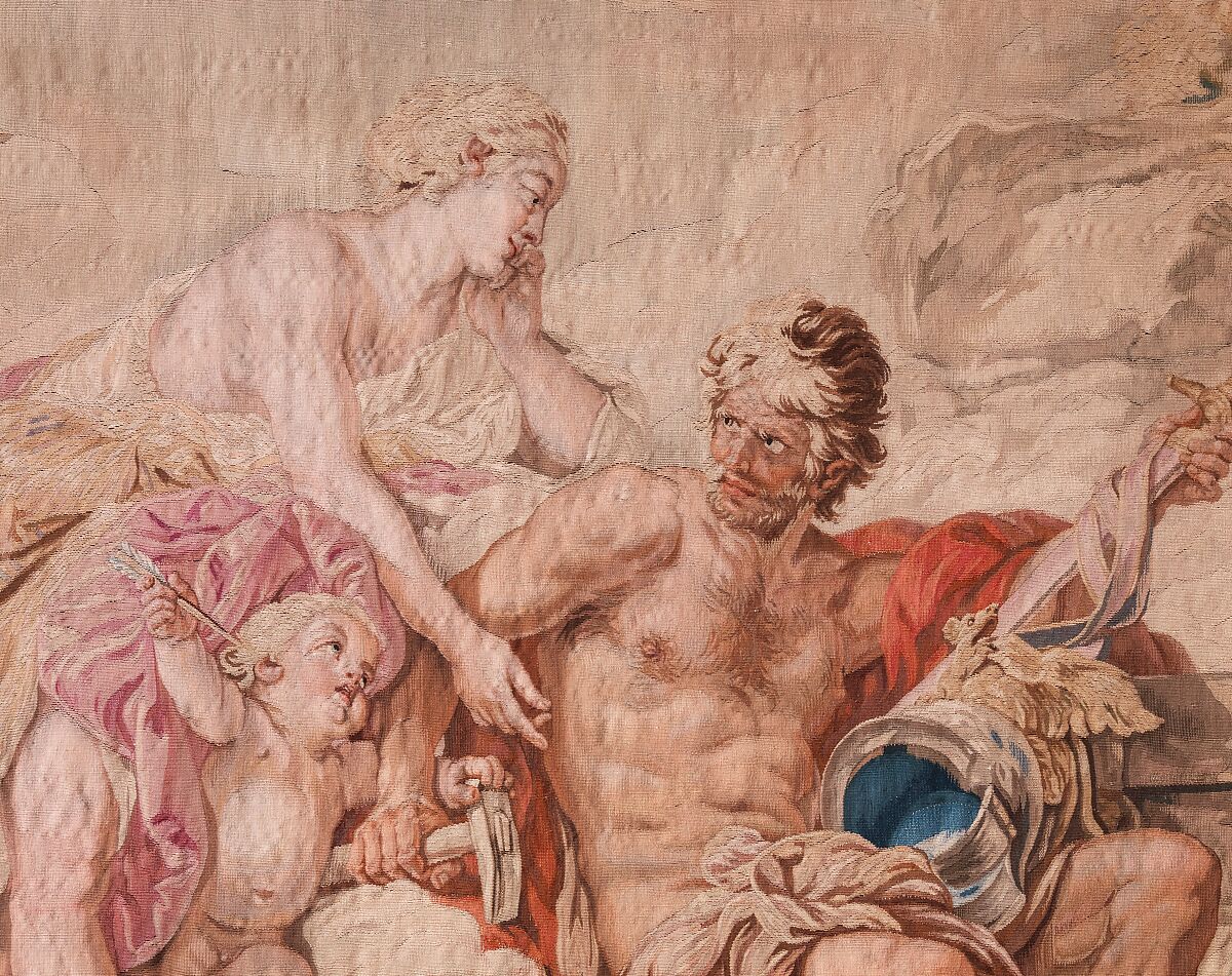 Allegory of Fire (Venus Visiting Vulcan), General conception by Jacques Germain Soufflot (French, Irancy 1713–1780 Paris), Wool, silk (22-24 warps per inch, 9–10 per cm.), French, Paris