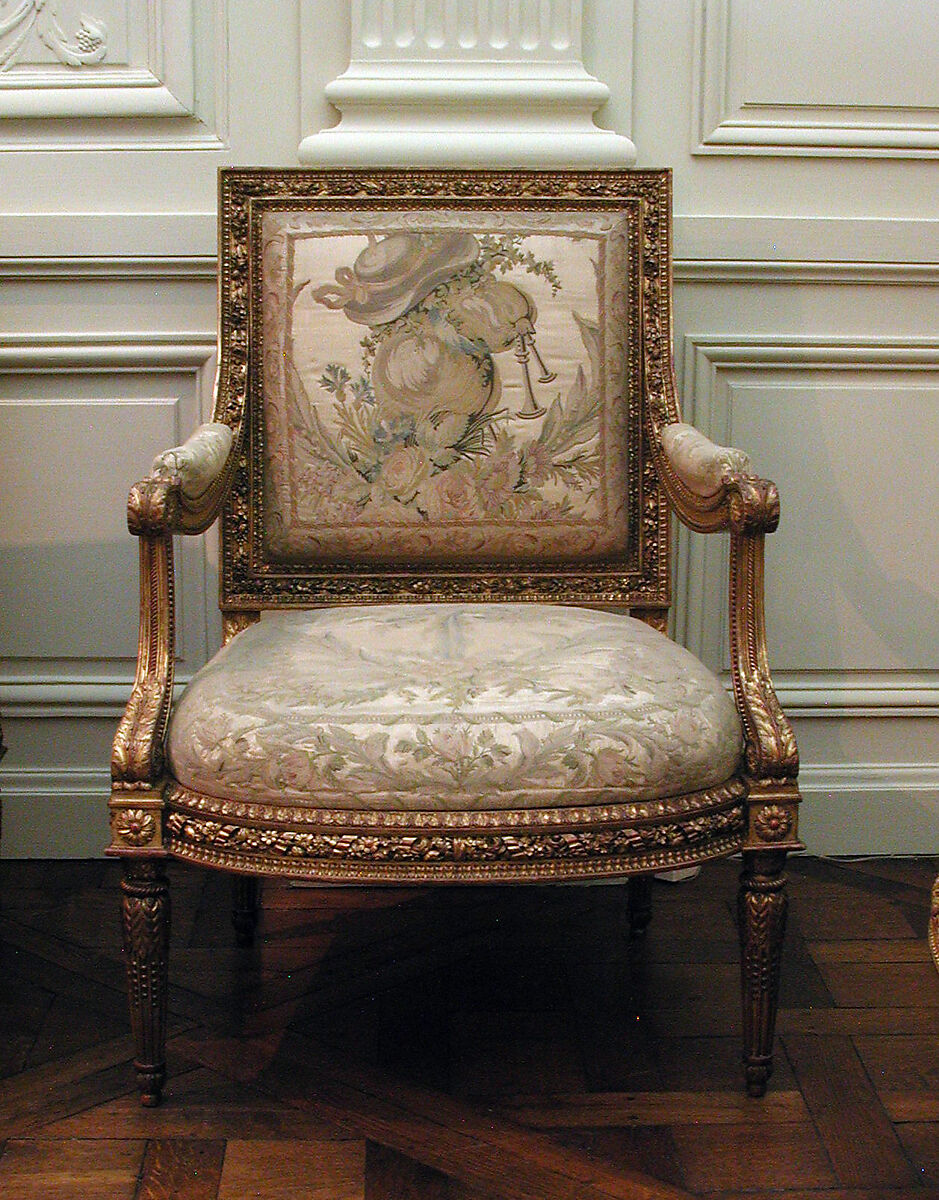 Armchair (part of a set), Carlhian  , Paris, Carved and gilded walnut, French
