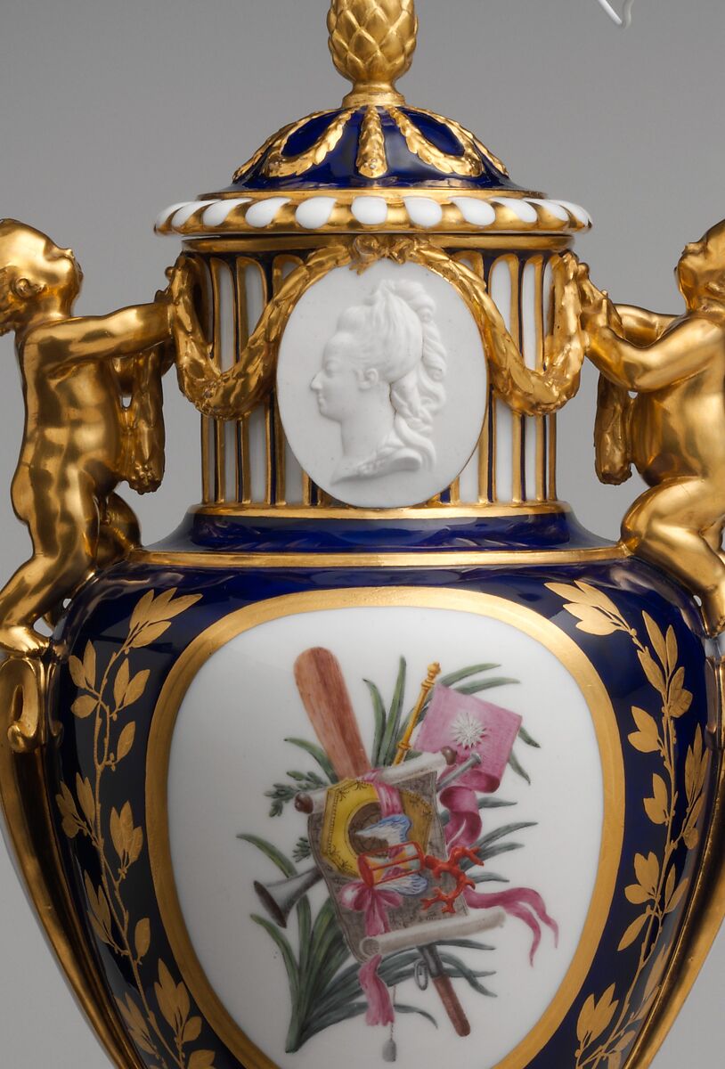 Vase with cover (Vase Paris enfants), Sèvres Manufactory (French, 1740–present), Soft-paste porcelain, French, Sèvres