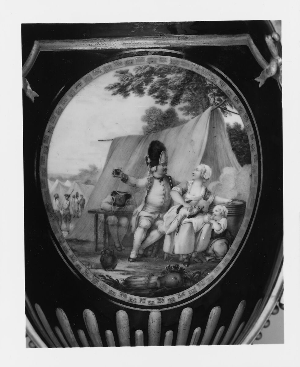 Vase (vase à perles) (one of a pair), Sèvres Manufactory (French, 1740–present), Soft-paste porcelain, French, Sèvres