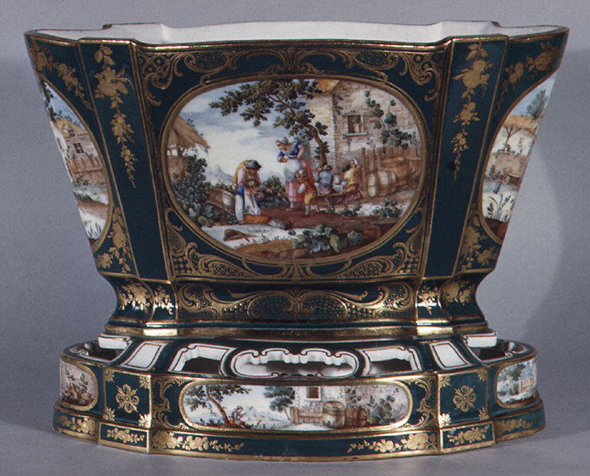 Vase (vase hollandais), Sèvres Manufactory (French, 1740–present), Soft-paste porcelain, French, Sèvres 