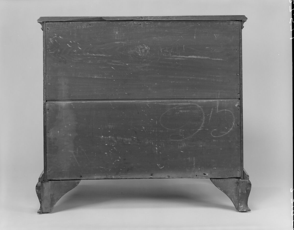 Chest of drawers, John Townsend (1732–1809), Mahogany, tulip poplar, pine, chestnut, American