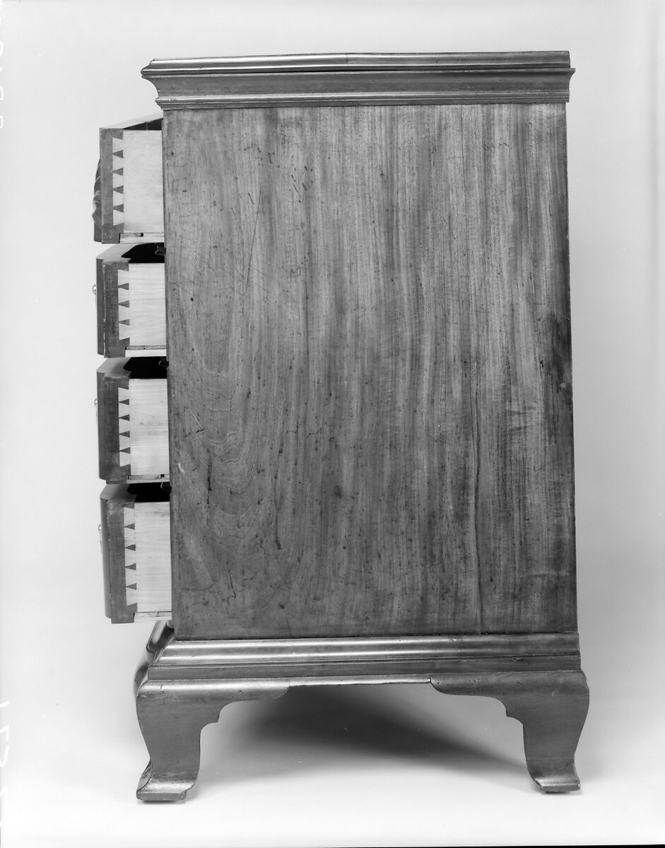 Chest of drawers, John Townsend (1732–1809), Mahogany, tulip poplar, pine, chestnut, American