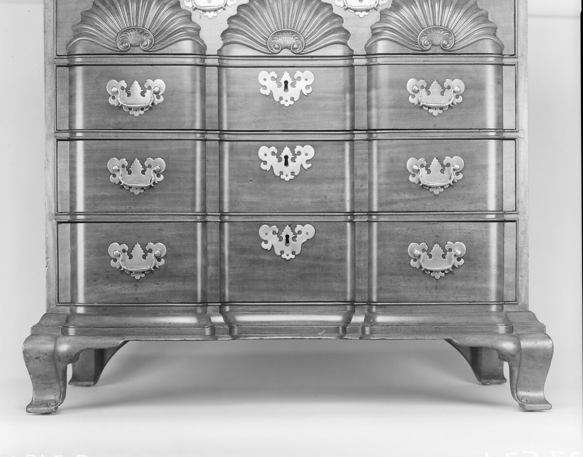 Chest of drawers, John Townsend (1732–1809), Mahogany, tulip poplar, pine, chestnut, American
