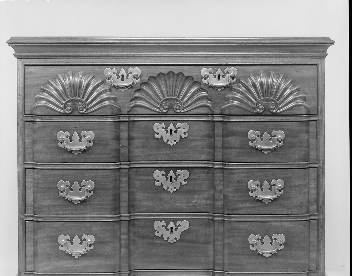 Chest of drawers, John Townsend (1732–1809), Mahogany, tulip poplar, pine, chestnut, American