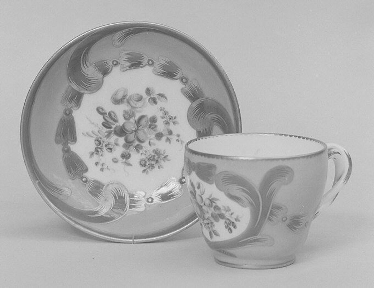 Cup (part of a service), Sèvres Manufactory (French, 1740–present), Soft-paste porcelain, French, Sèvres 