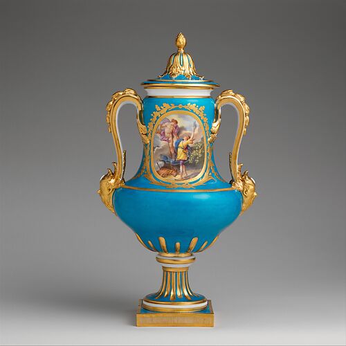 Vase with cover (vase B de 1780) (one of a pair)