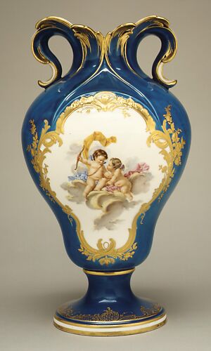 Vase (vase à oreilles) (one of a pair)