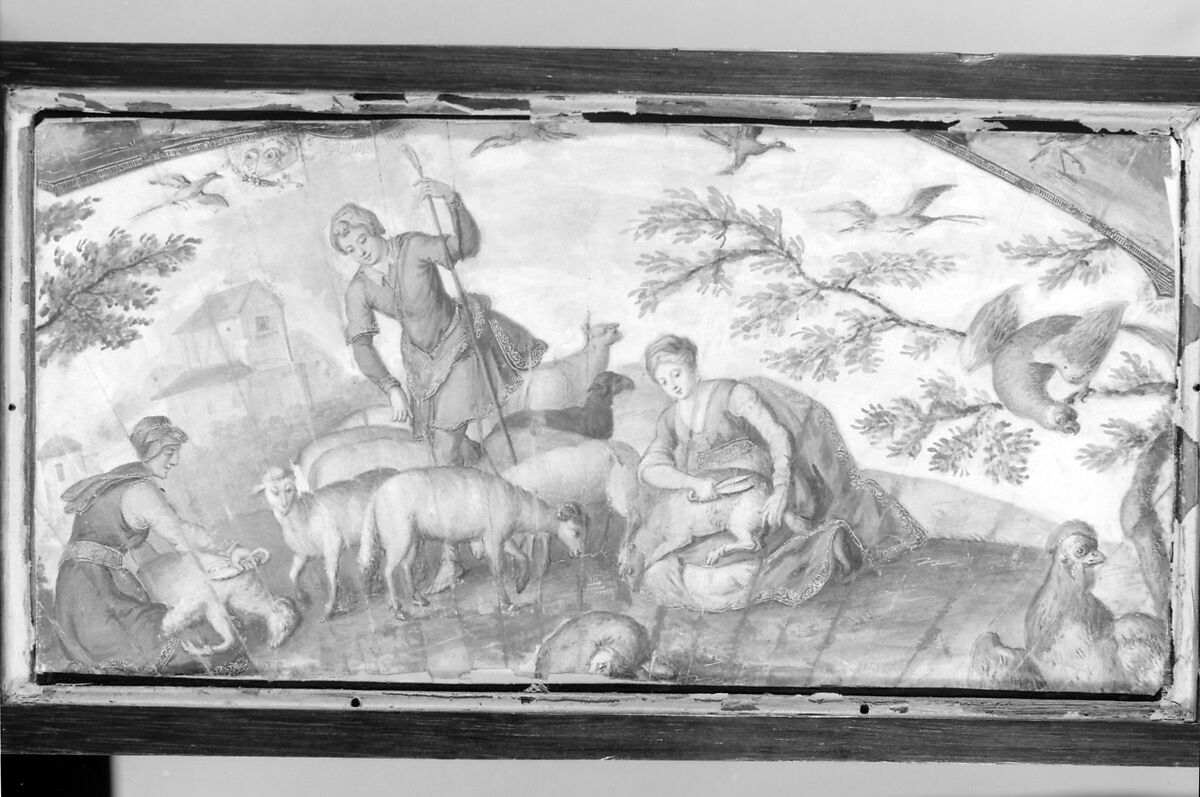 Upright secretary, Philippe Pasquier (master 1760; died 1783), Oak, burl yew-wood, black-stained wood, amboyna, harewood, satin-wood, tulipwood, satiné, holly, purple-wood, gilt bronze, marble, sketches on paper, French, Paris