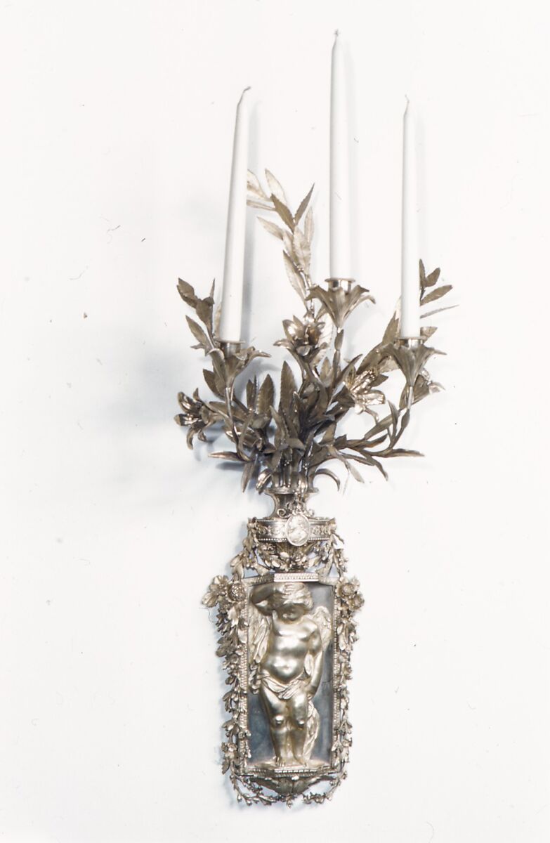 Pair of wall brackets, Gilt bronze, French