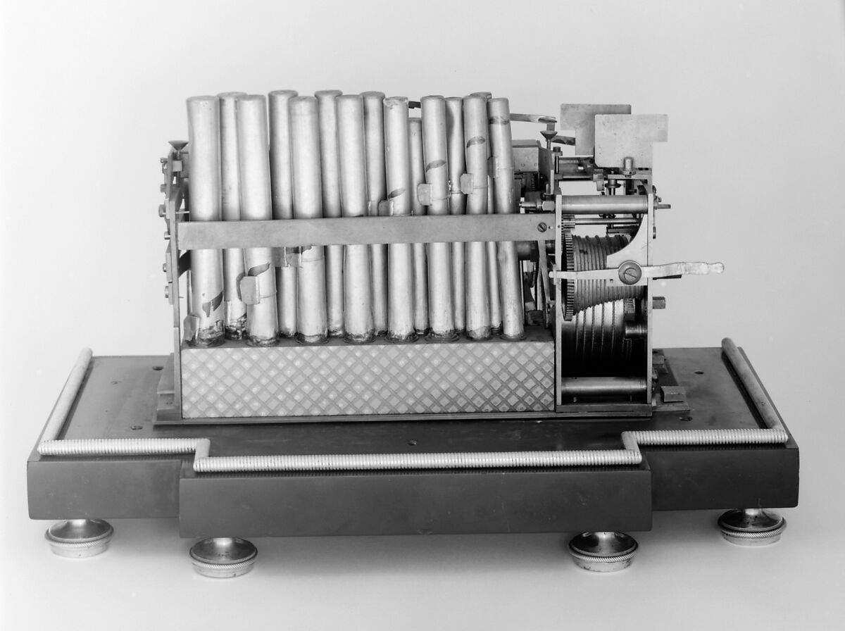 Mantel clock with musical movement, Clockmaker: Jean-Baptiste-André Furet (French, ca. 1720–1807), Case: gilded and lacquered bronze and marble; Movement (in bust): brass and steel with enameled hour and minute chapter rings (in head); Miniature organ with pipes and bellows (in base): brass, steel, and leather, French, Paris