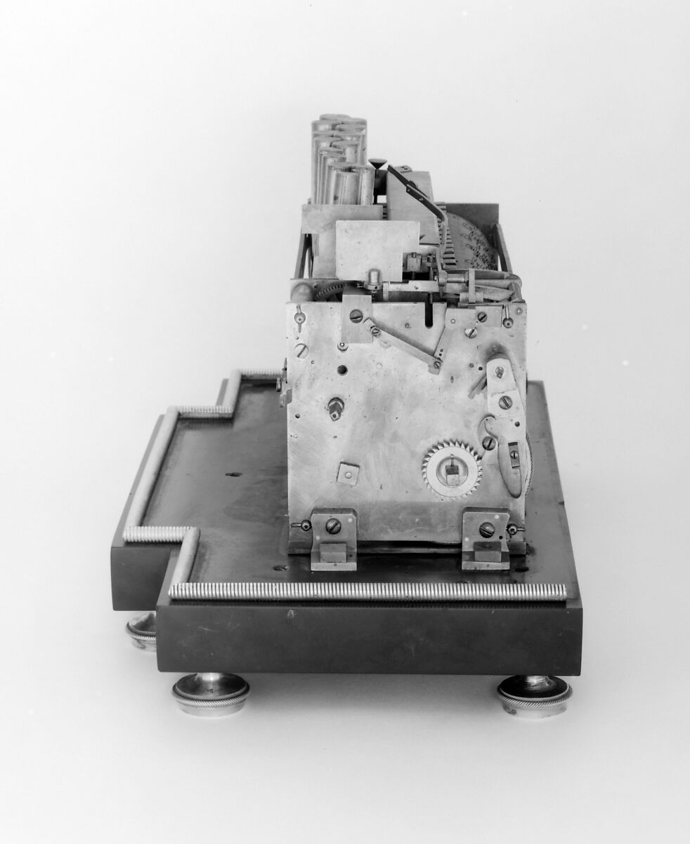 Mantel clock with musical movement, Clockmaker: Jean-Baptiste-André Furet (French, ca. 1720–1807), Case: gilded and lacquered bronze and marble; Movement (in bust): brass and steel with enameled hour and minute chapter rings (in head); Miniature organ with pipes and bellows (in base): brass, steel, and leather, French, Paris
