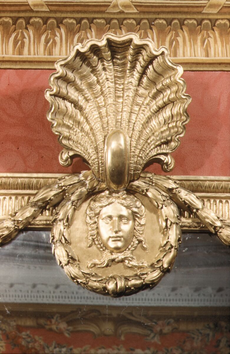 Mirror, Possibly designed by Robert Adam (British, Kirkcaldy, Scotland 1728–1792 London), Gilded pine, mirror glass, British