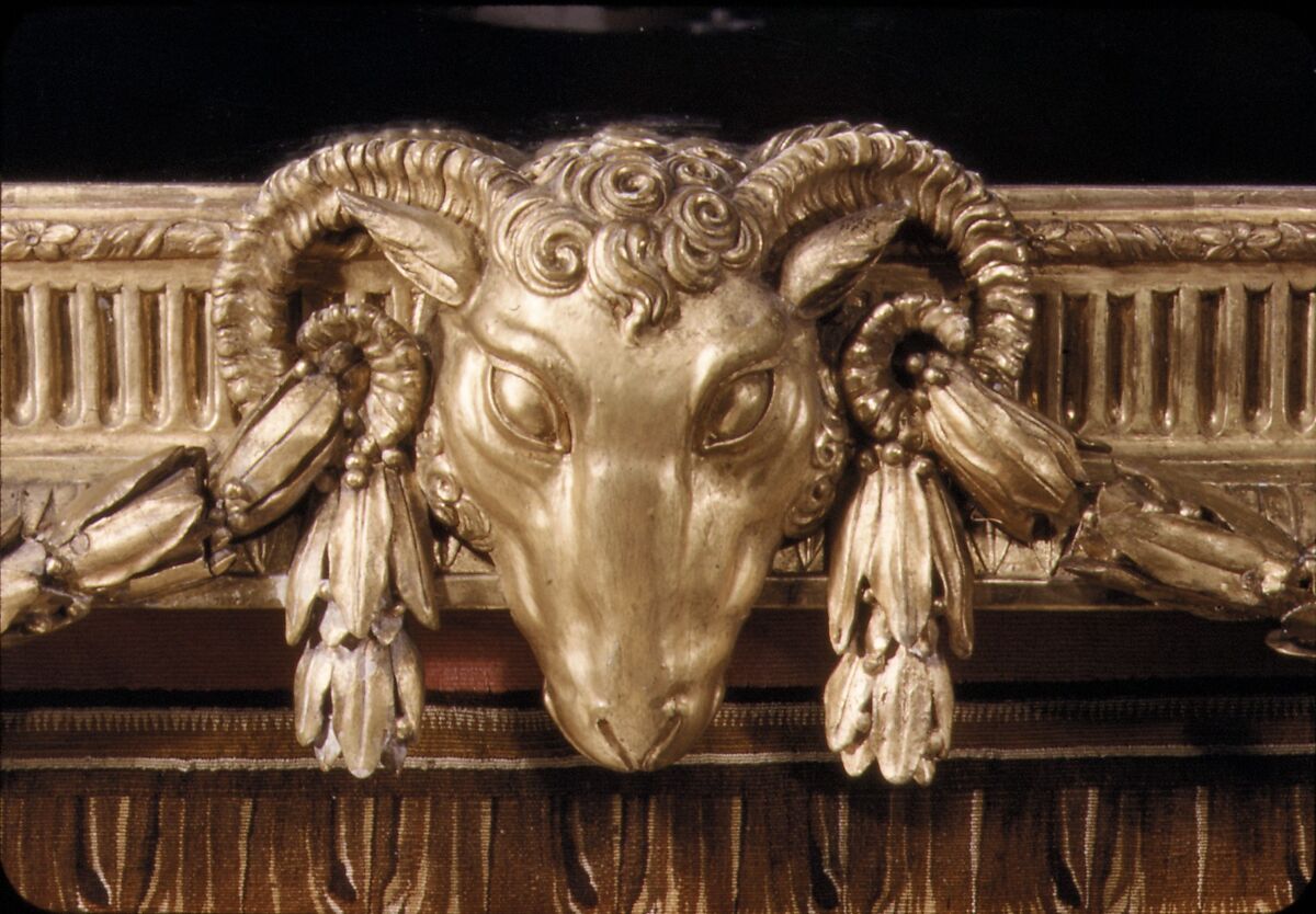 Mirror, Possibly designed by Robert Adam (British, Kirkcaldy, Scotland 1728–1792 London), Gilded pine, mirror glass, British