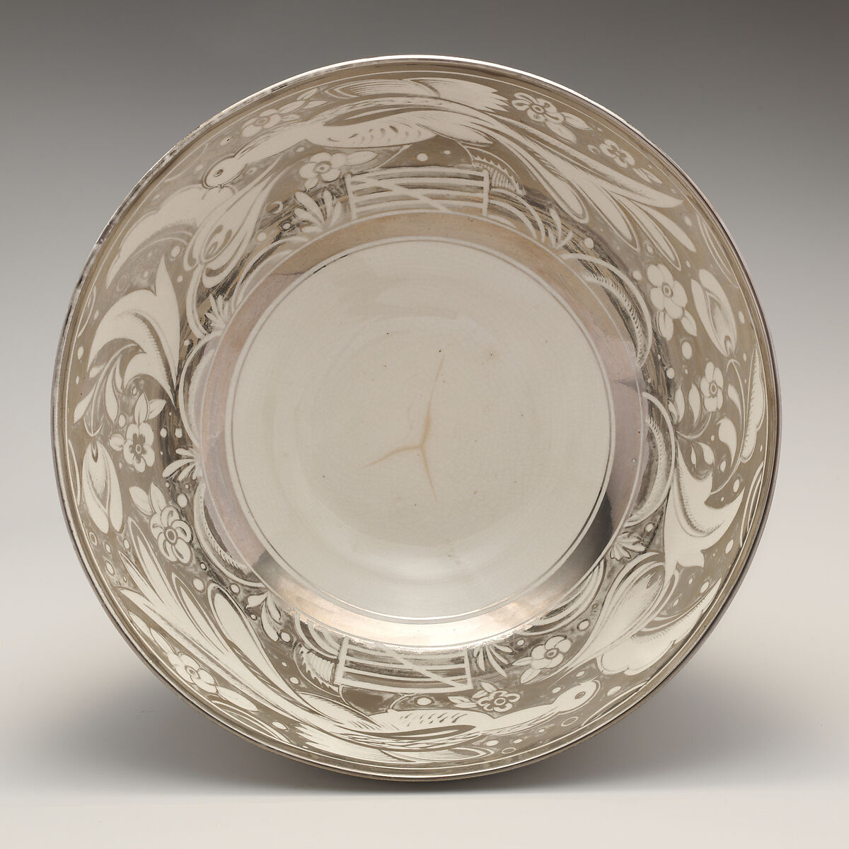 Bowl, Lustreware, British, Staffordshire