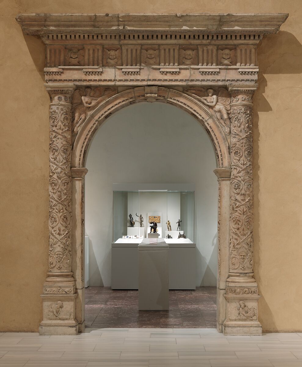 Altar enframement, Marble, Italian, probably Tuscany 