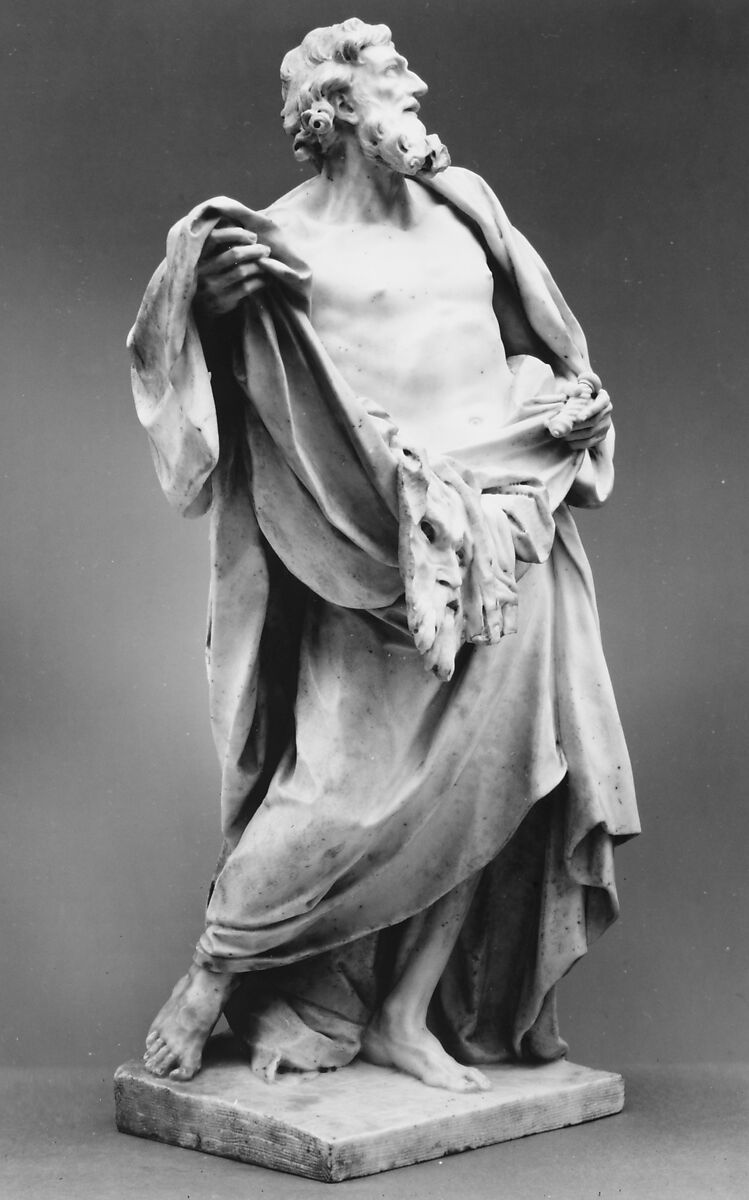 Saint Bartholomew, After a composition by Pierre Legros II (Italian (born France), Paris 1666–1719 Rome), Marble, Italian, Rome