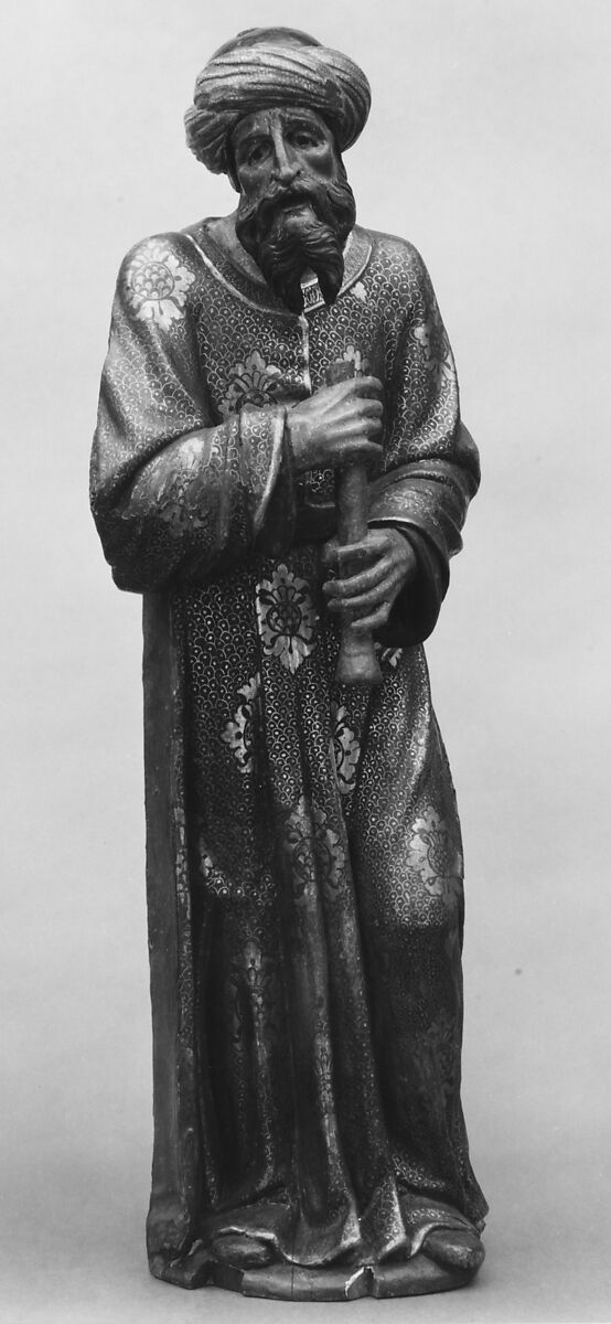 Magus, Master Close to Francisco Giralte (ca. 1500–1576), Wood, carved, painted and gilded, Spanish, Castilian 