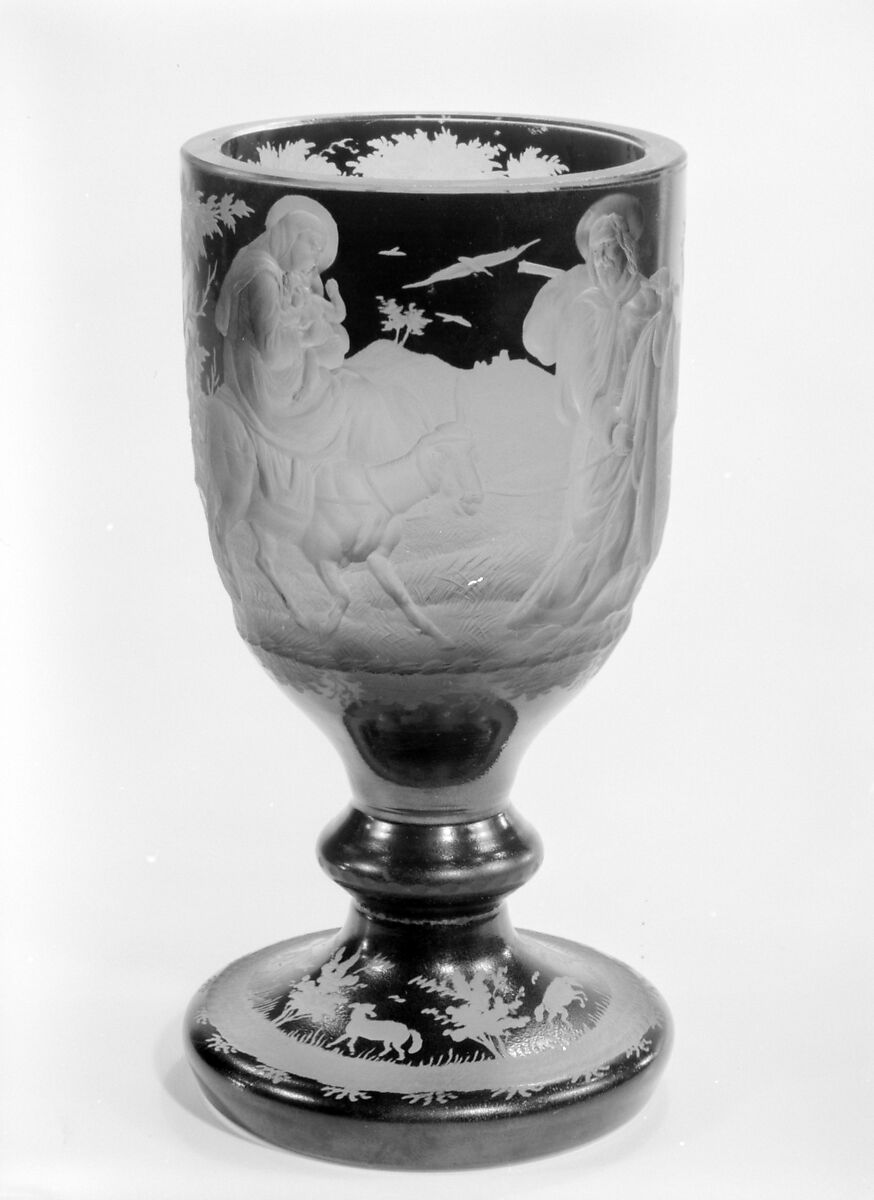 Goblet, Glass, Bohemian 