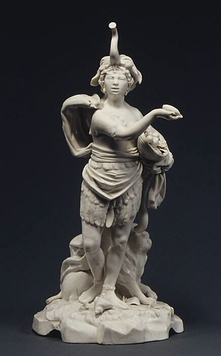 Africa, from Allegories of the Four Continents, Fulda Pottery and Porcelain Manufactory (German, 1764–1789), Hard-paste porcelain, German, Fulda