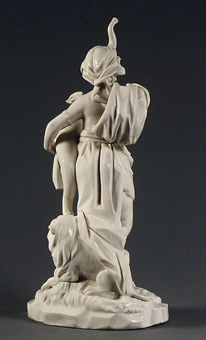 Africa, from Allegories of the Four Continents, Fulda Pottery and Porcelain Manufactory (German, 1764–1789), Hard-paste porcelain, German, Fulda