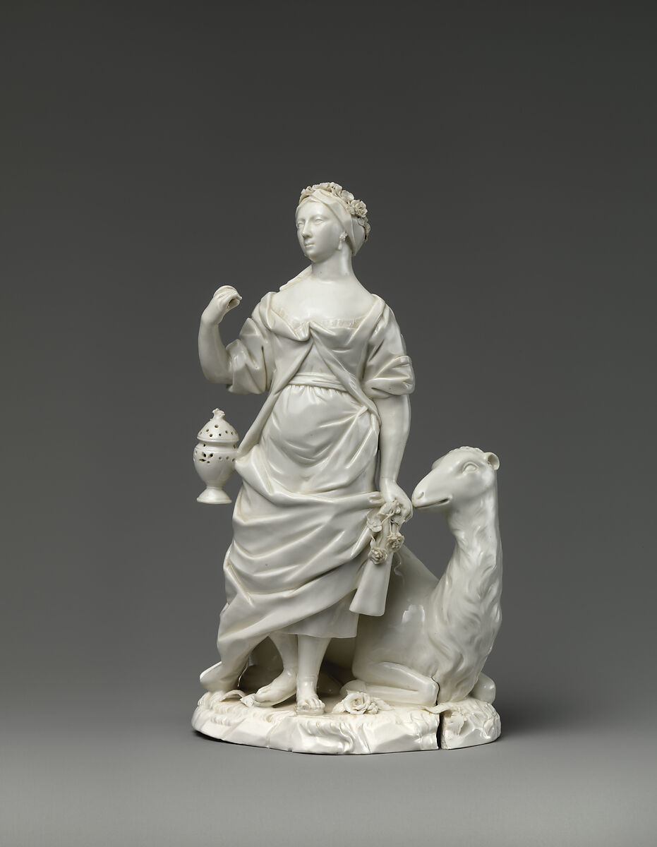 Asia, from Allegories of the Four Continents, Fulda Pottery and Porcelain Manufactory  German, Hard-paste porcelain, German, Fulda