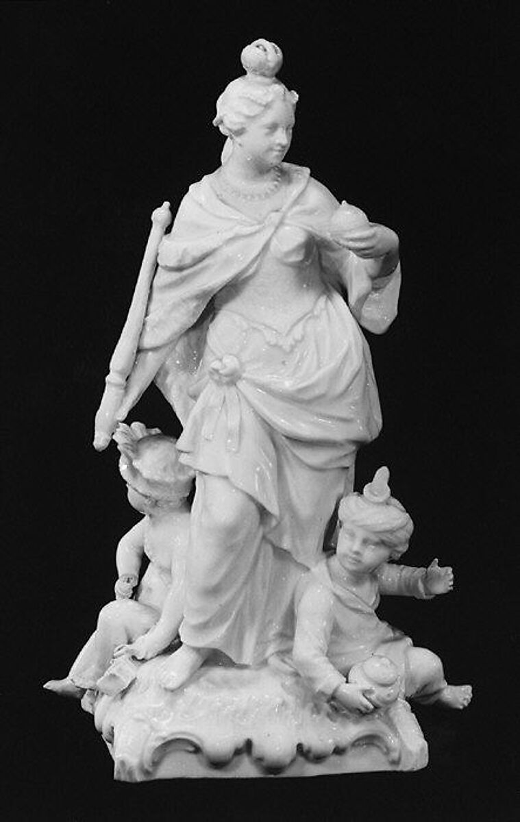 Four continents, Royal Porcelain Manufactory, Berlin (German, founded 1763), Soft-paste porcelain, German, Berlin 