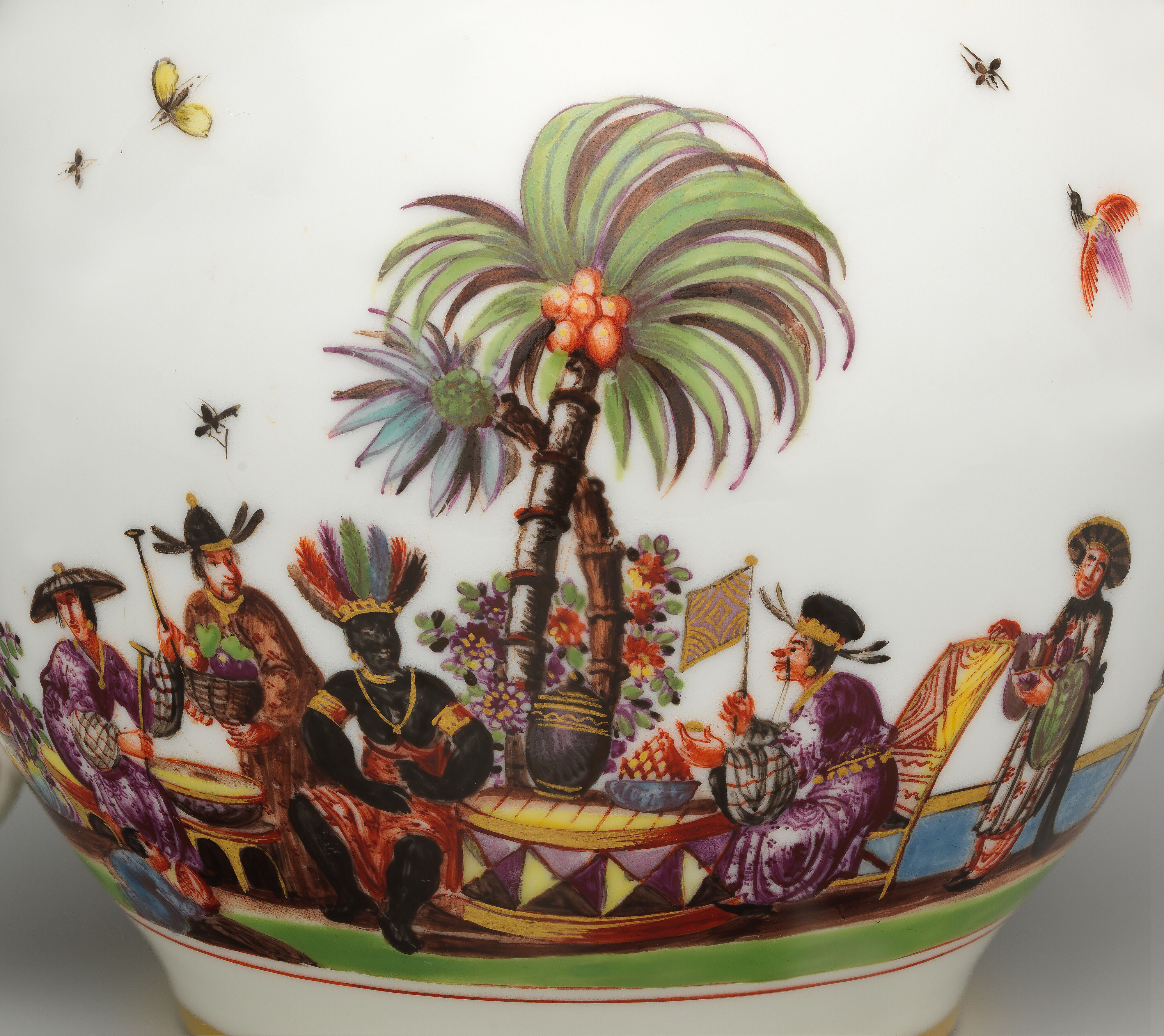 マイセン Meissen 1900-1910年頃 川辺の風景 ボンボニエル Meissen Manufactory - Teapot - German, Meissen - The Metropolitan