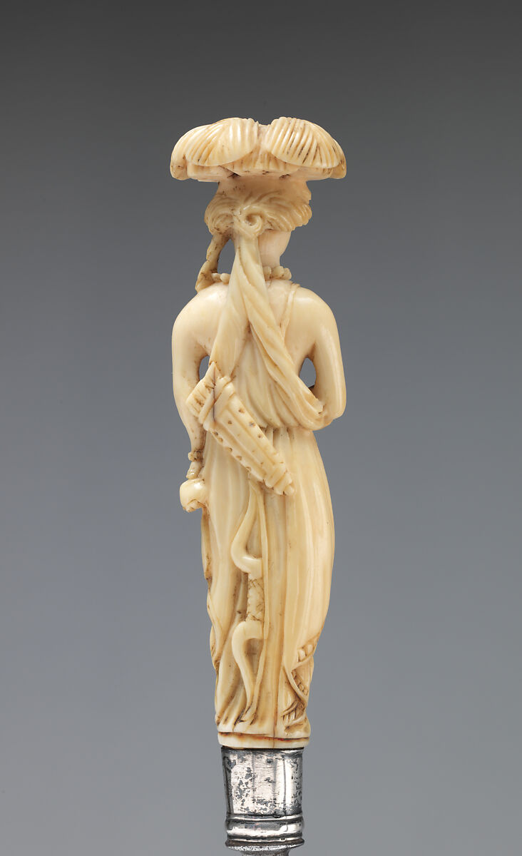 Knife, Ephraim How (British, 1652–1720) or, Steel, ivory, British