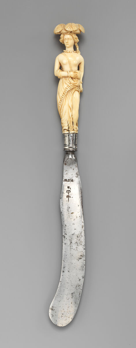 Knife, Ephraim How (British, 1652–1720) or, Steel, ivory, British 