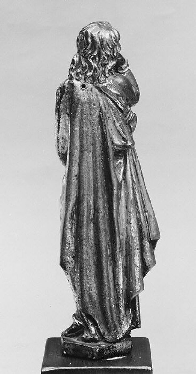 Saint John, Possibly Workshop of Neroccio de' Landi (Italian, Siena 1447–1500 Siena), Bronze, partially fire-gilt, Italian, Siena