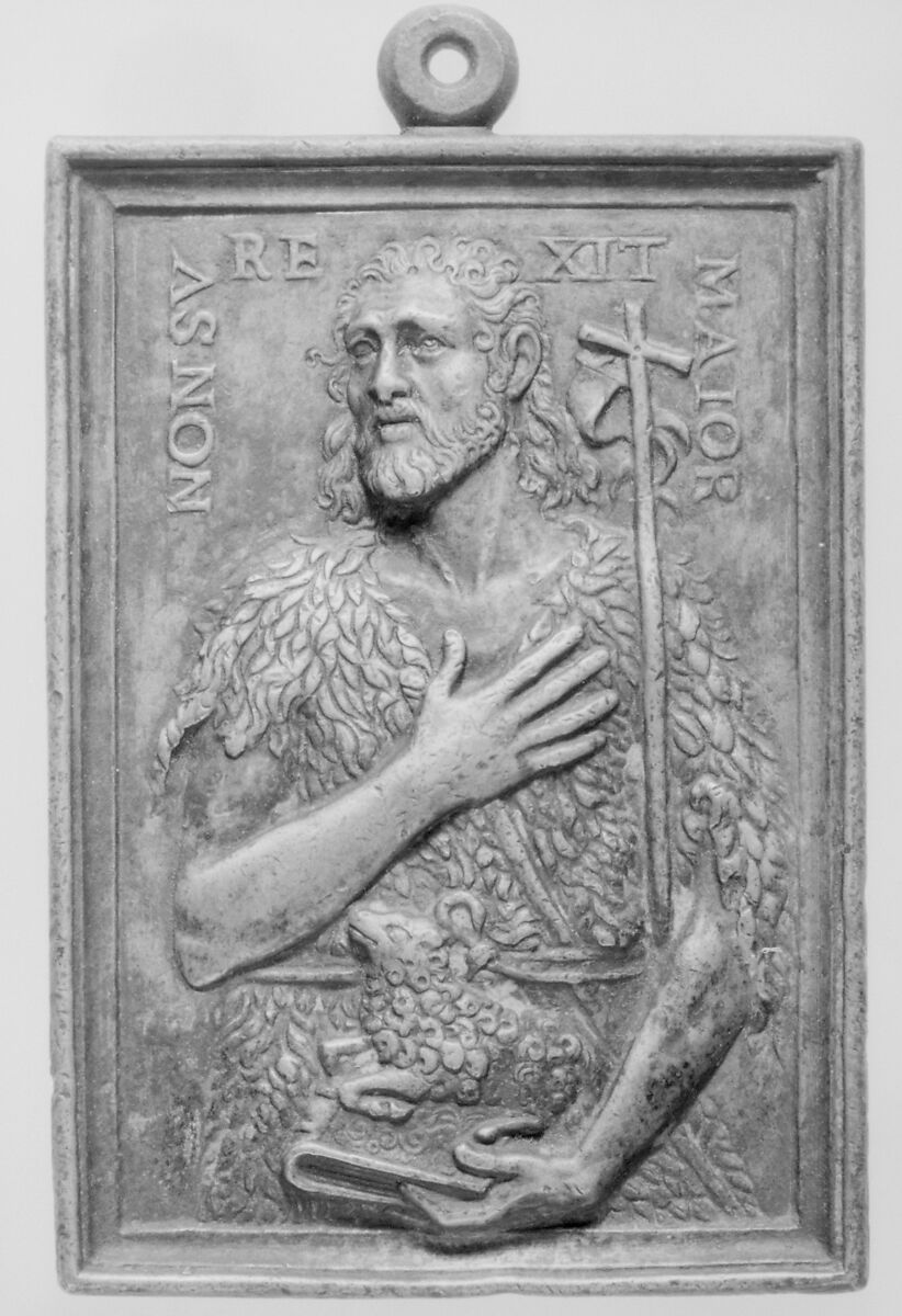 St. John the Baptist, Bronze, partly gilt, Spanish 