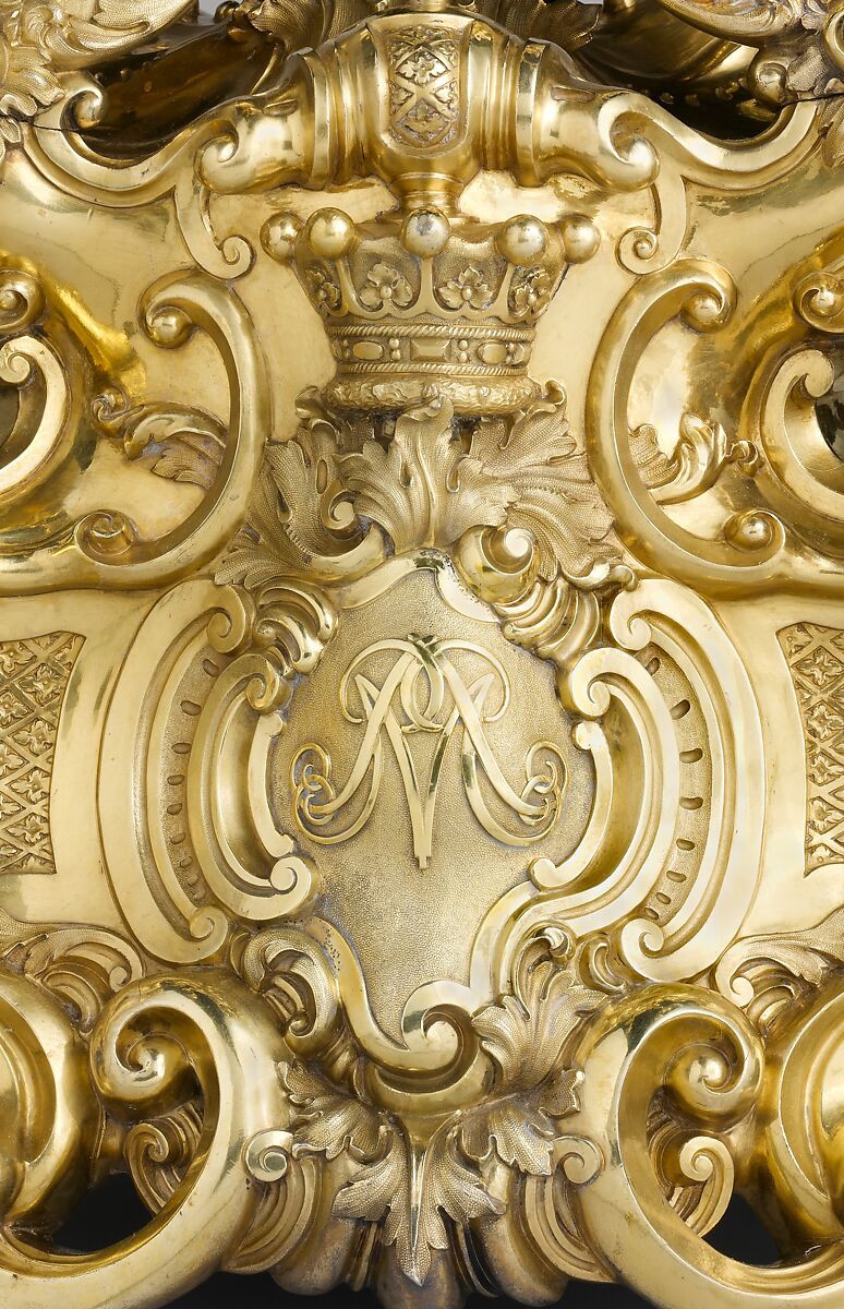 Nine-light candelabrum, Paul Storr (British, 1771–1844), Silver, gilt, British, London