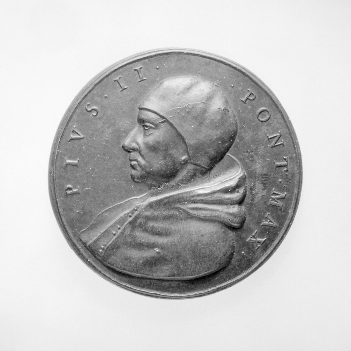 Pius II (Pope, 1458–64), Medalist: Giovanni Paladino, Bronze, Italian 