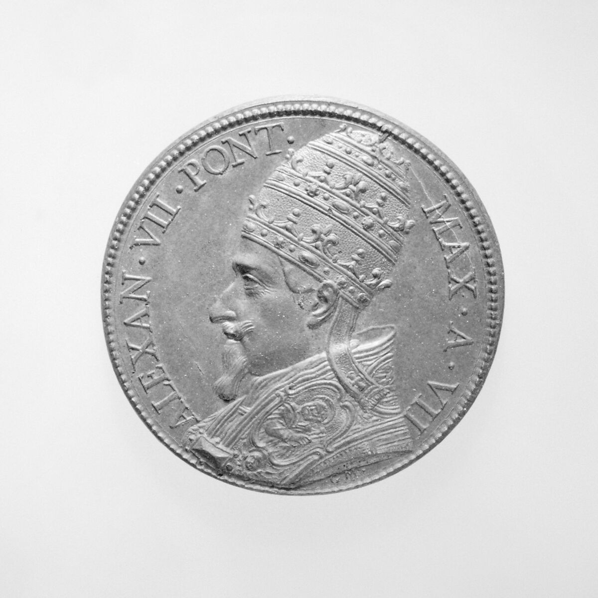 Alexander VII (Pope, 1655–67), Medalist: Gasparo Morone (Italian, born Milan (?), died Rome, 1669), Bronze, Italian, Rome 