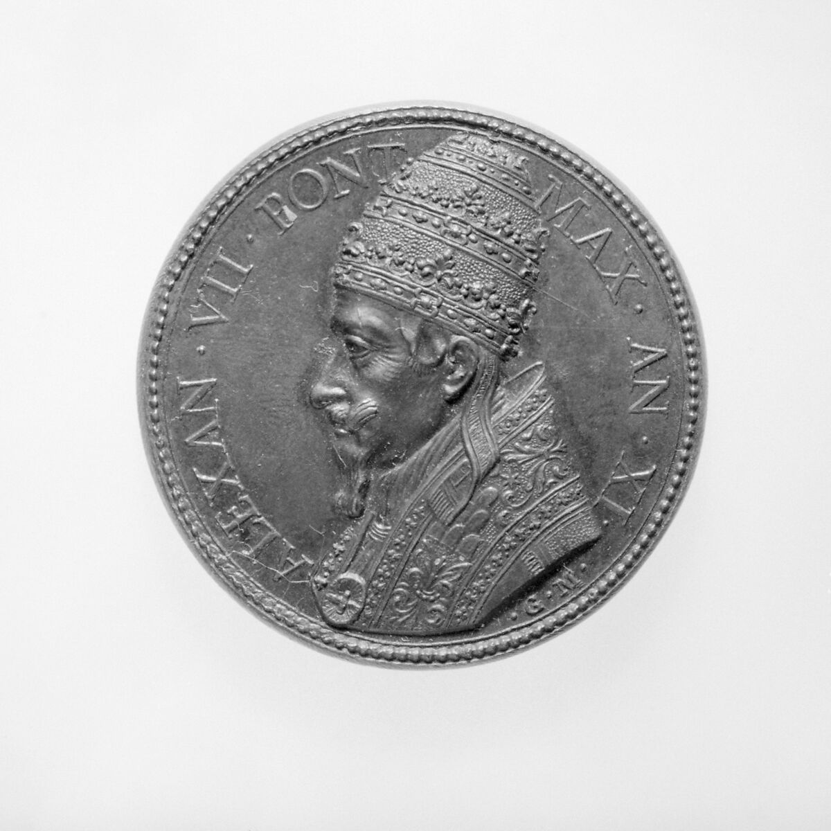 Alexander VII (Pope, 1655–67), Medalist: Gasparo Morone (Italian, born Milan (?), died Rome, 1669), Bronze, Italian, Rome 