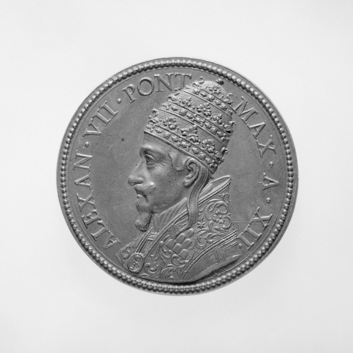 Alexander VII (Pope, 1655–67), Medalist: Gasparo Morone (Italian, born Milan (?), died Rome, 1669), Bronze, Italian, Rome 