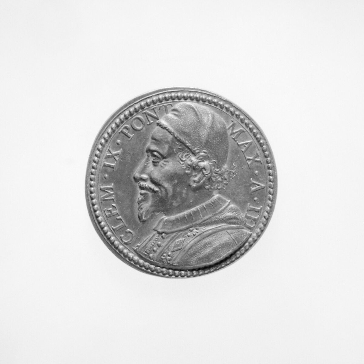 Clement IX (Pope, 1667–69), Bronze, reddish patina, Italian 