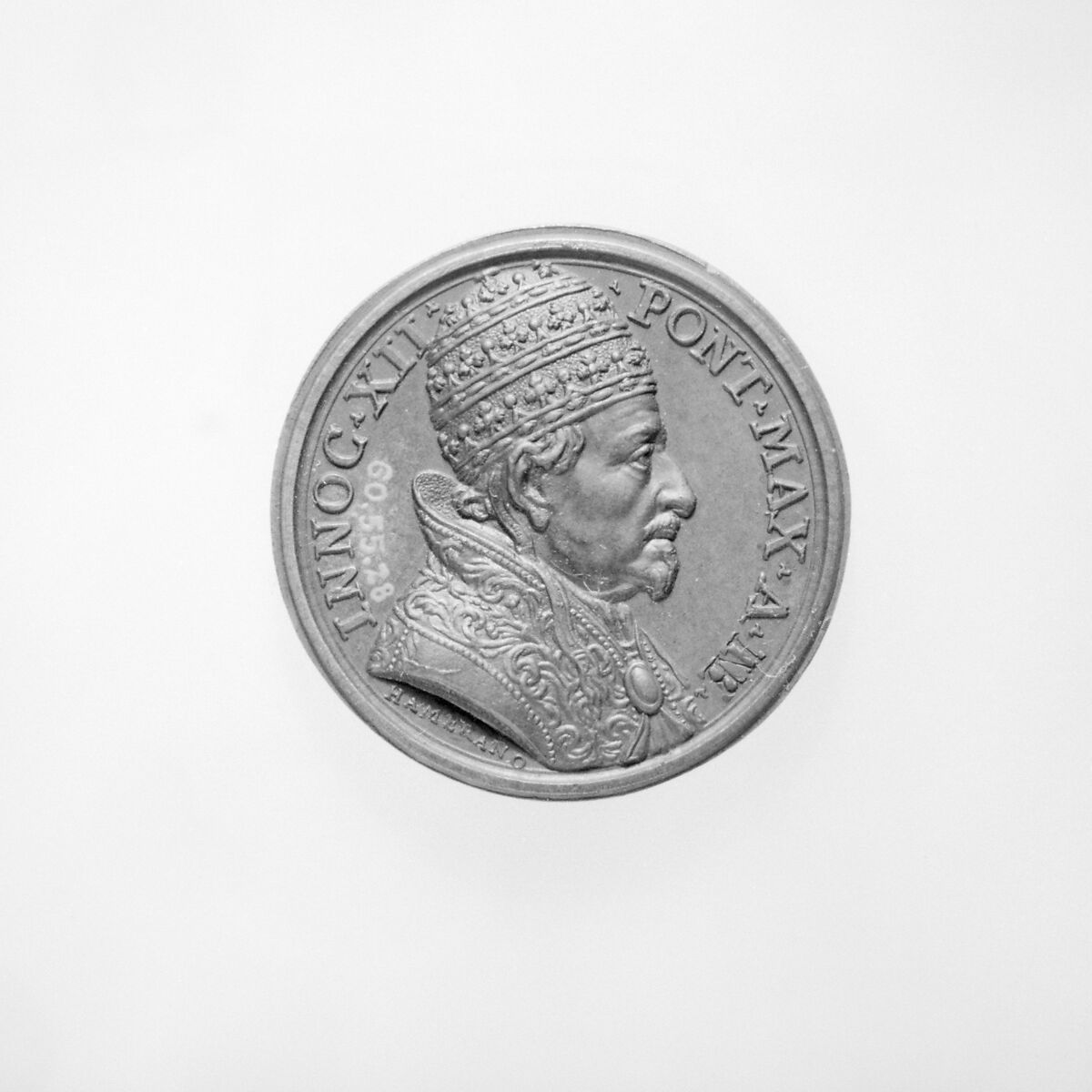 Innocent XII (Pope, 1691–1700), Medalist: possibly Giovanni Martino Hamerani (Italian, 1646/9–1705), Bronze, brown patina, Italian 